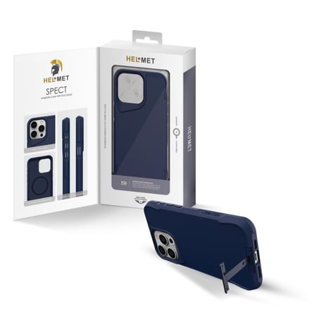 هلمت- كفر سبكت اكس مع ستاند- لون ازرق