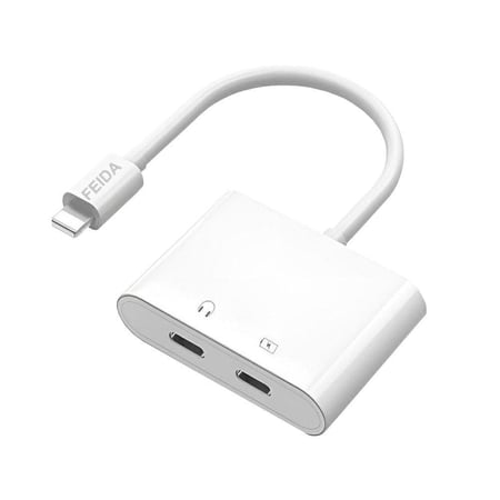 عرض سماعة ايفون وفيش جداري وتوصيلة منفذين و2 كيابل