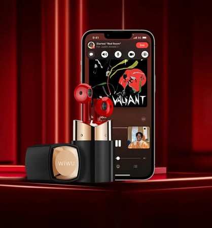 ويوو_سماعة احمر شفاه من WIWU