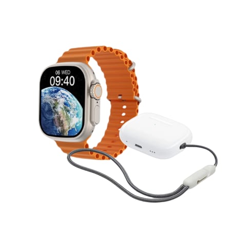 بكس الأناقة ساعة الترا وسماعة ايربودز 3 ماركة FEIDA