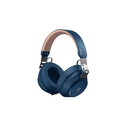 سماعة راس بلوتوث لون كحلي من كيو فكس