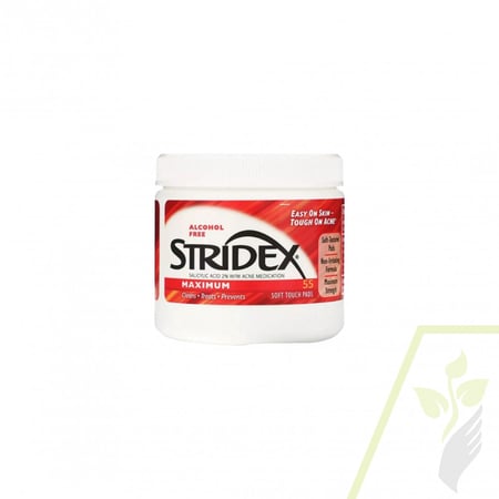 قطن ماكسيموم من استريدكس 55 قطعة Stridex Maximum Pads