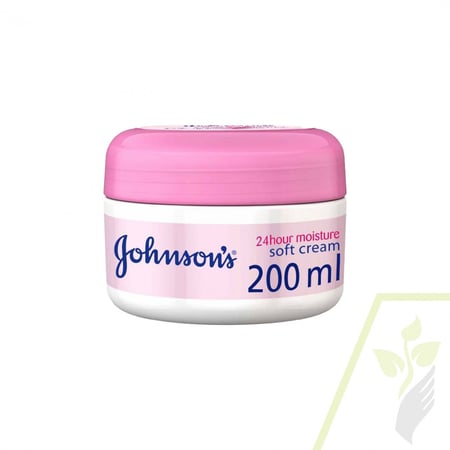 كريم ناعم يرطب على مدى 24 ساعة جونسون 100 - 200 مل JOHNSON SOFT CREAM