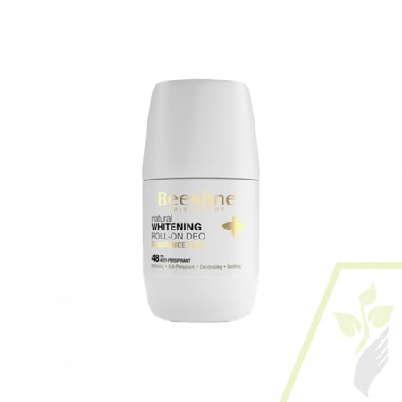 مزيل الرائحة رول اون لتفتيح البشرة من بيزلين - خالي من العطور 50 مل Beesline Whitening Roll-on Deodorant