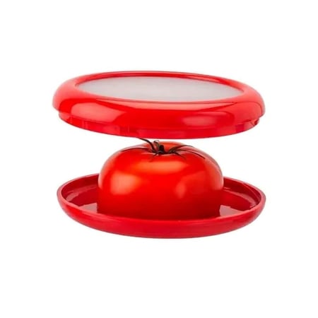 مجموعة علب حفظ الفواكه والخضروات بطبقة شفافة 4 قطع