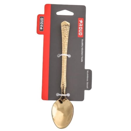 طقم ملاعق ستانلس ستيل لون ذهبي أنيق - 3 قطع