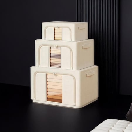 صندوق منظم لتخزين الالعاب والملابس 3 قطع