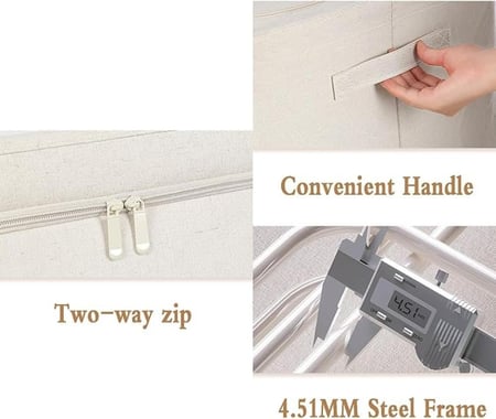 صندوق منظم لتخزين الالعاب والملابس 3 قطع