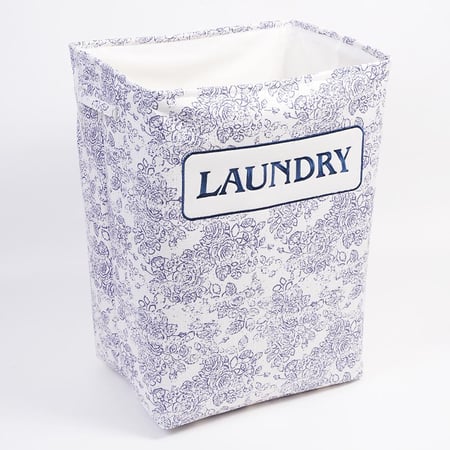 سلة غسيل قماشية بطابع أنيق