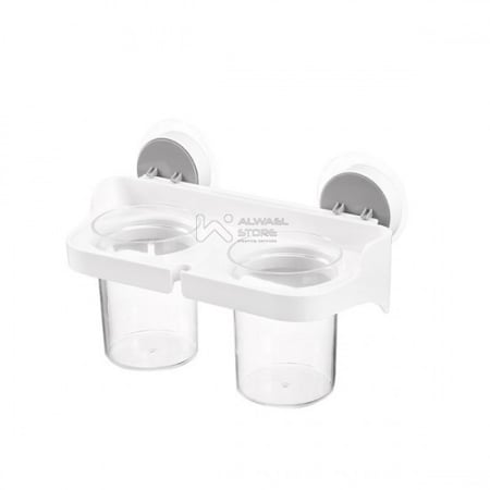 حامل أدوات الحمام الذكي بتصميم شفاف عملي سهل