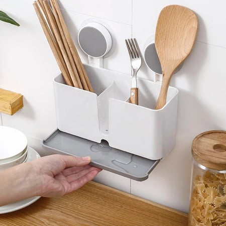 منظم أدوات جداري لاصق متعدد الاستخدام تنظيم عملي وأنيق بدون حفر أو مسامير