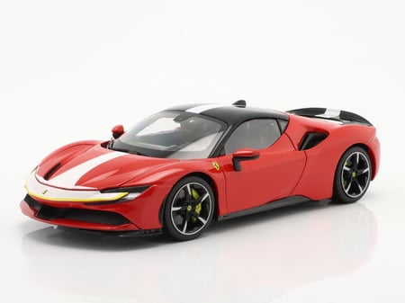 PRE-OWNED Pack of 2 Pieces With NOTES Ferrari SF90 & Bentley Mulsanne 1:18