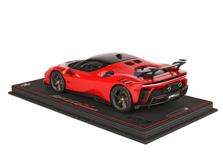 Ferrari SF90 XX Stradale Red Corsa 322 and Black 1:18 BBR P18237C LIMITED 370 PCS