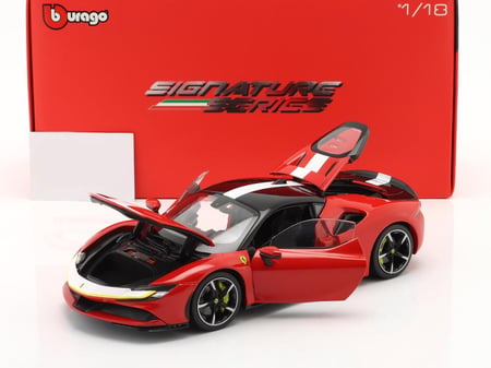 PRE-OWNED Pack of 2 Pieces With NOTES Ferrari SF90 & Bentley Mulsanne 1:18