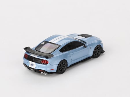 Ford Mustang Shelby GT500 Heritage Edition Blue 1:64 MINI GT MGT00758-L