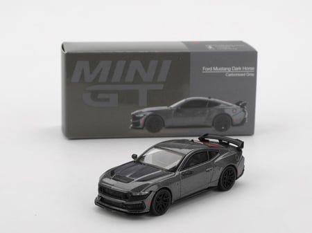 Ford Mustang Dark Horse Carbonized Grey 1:64 MINI GT MGT00957-L