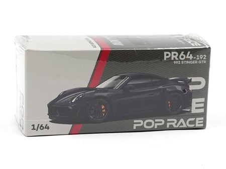 Porsche 911 (992) Stinger GTR Carbon Edition Black 1:64 Pop Race PR640192