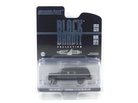 Chevrolet Suburban C10 Custom Deluxe 1985 Black Bandit Series 29 1:64 Greenlight 28150-D