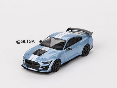 Ford Mustang Shelby GT500 Heritage Edition Blue 1:64 MINI GT MGT00758-L