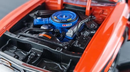 Ford Mustang Boss 351 1971 Calypso Coral Orange 1:18 SunStar SS-3627 ACME Exclusive