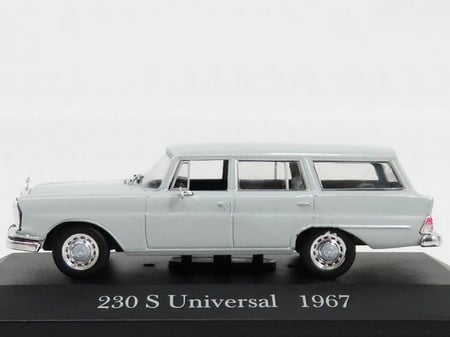 RARE Mercedes-Benz 230S Universal W111 1967 Grey 1:43 Edicola MEBEOFMOSAMCOLL012