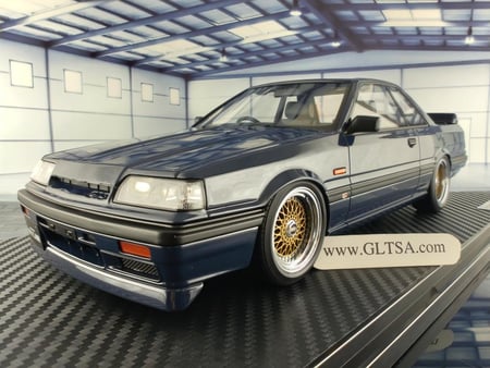 Nissan Skyline GTS-R (R31) Blue Black 1:18 Ignition Model IG3508