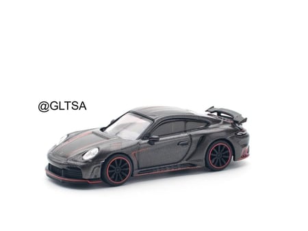 Porsche 911 (992) Stinger GTR Carbon Edition Black 1:64 Pop Race PR640192
