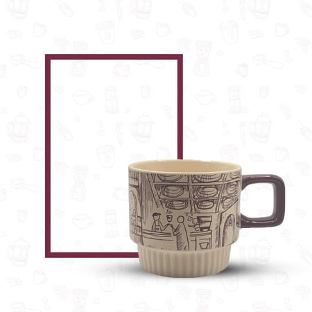 كوب عُمق السراميك 12 اونص