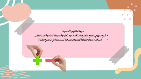 خطة علاجية لعمليات الطرح والجمع البسيطة