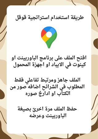 استراتجية قوقل ماب