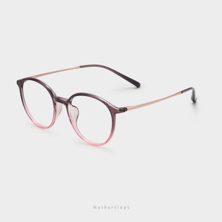 إطار طبي من ماركة بولون bolon الشكل دائري بتدرج لونين -نظارتي