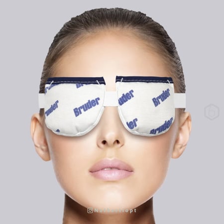 كمادة طبية دافئة Bruder لعلاج جفاف العين والأكياس الدهنية