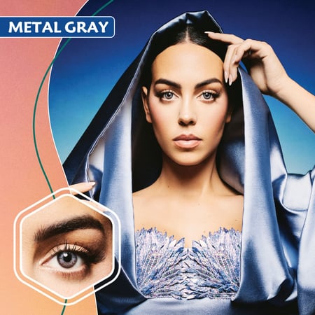 عدسات جورجينا من -امارا Amara-لونه ميتال جراي metal gray -نظارتي