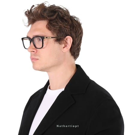 نظارة طبية إطار كامل مستطيل اسود ماركة قوتشي GUCCI  GG0561ON -نظارتي