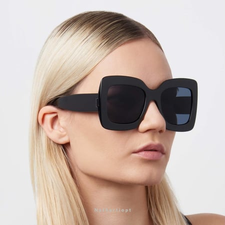 نظارة شمسية نسائية مربعة هوغو بوس HUGO BOSS الموديل1385s 807ir-نظارتي