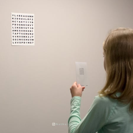 تمرين مخطط هارت Hart Chart™ Accommodative Rock Chart Set