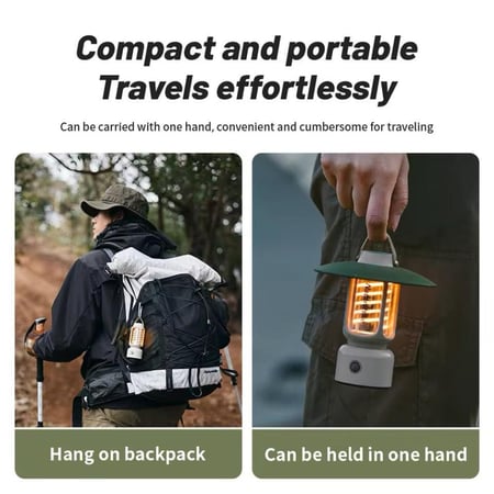 مصباح تخييم صغير محمول بني من Naturehike (إتريك)