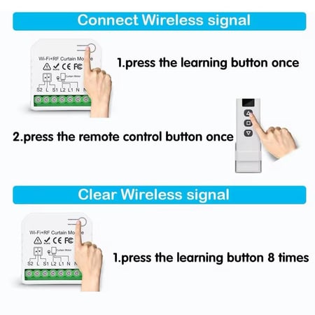مفتاح ستارة ذكي واي فاي مع ريموت تحكم - تطبيق Smart Life، متوافق مع Alexa