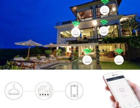 3-Pack value set of in-wall Wi-Fi light dimmers - Abhir-online