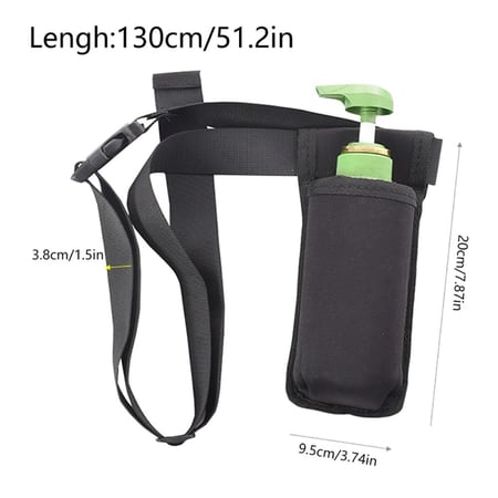 Massage Oil Lotion Bottle Holster - Adjustable Waist Belt