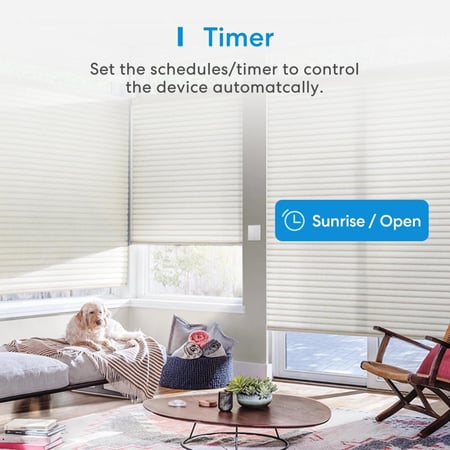 مفتاح ميروس الذكي للتحكم بالستائر (المملكة المتحدة) - تحكم صوتي، جدولة، HomeKit والمزيد