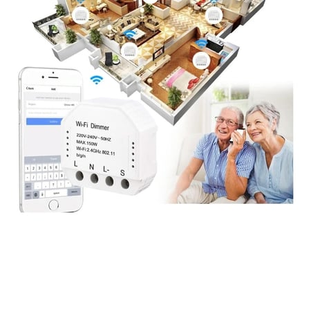 Compact in-wall dimmer switch for smart lighting control - Abhir-onlin