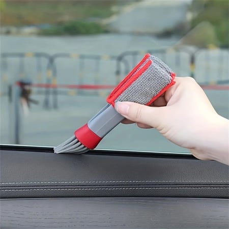 Detailing brush cleaning circular car air vent microfiber end - Abhir