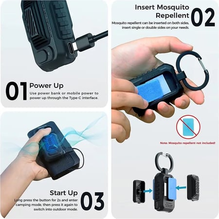 استمتع بكل لحظة في مغامراتك الخارجية ولا تتنازل عن راحتك مع طارد البعوض والنامس لايت ريبيل سخان مبيد حشرات محمول يحميك من البعوض حتى 30 متر في البر (خارجي) و 10 متر بالمخيم