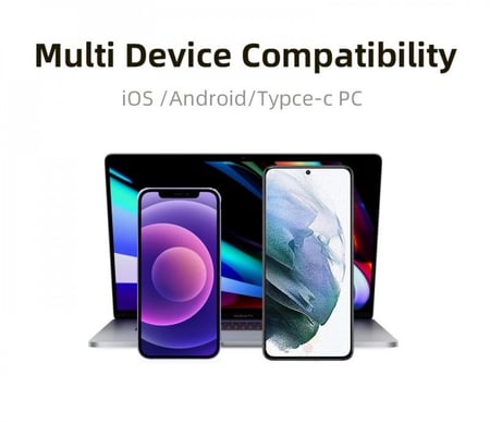 Wireless Lavalier Microphone Portable Mini Quick Connect for iPhone Android Moblie Phone Live Broadcast Phone Sound Record 2.4G