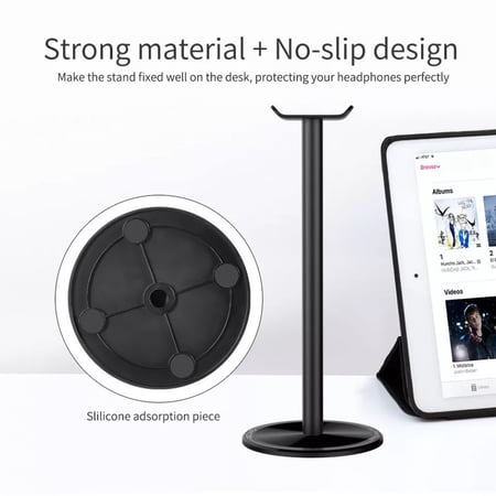 حامل سماعات رأس عالمي من الألمنيوم