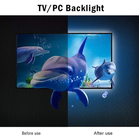 شريط إضاءة 16 لون RGB تحكم بـ (ريموت كنترول) 5متر