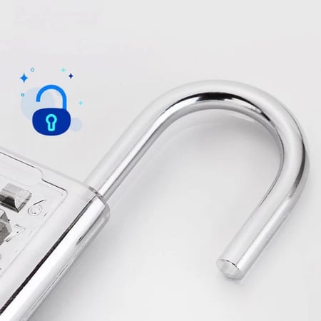 قفل ذكي برمز قفل مضاد للسرقة مكون من 8 أرقام ورمز كلمة المرور، مصنع من سبائك الزنك