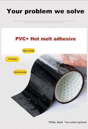 شريط إصلاح التسرب مرن قوي مقاوم للماء (شفاف)