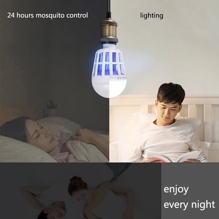 AC 175V-220V 20W E27 LED Lamp Bulbs Mosquito Killer Light 2 In 1 Mosquito Trap Insect Killer Bug Zapper Night Light
